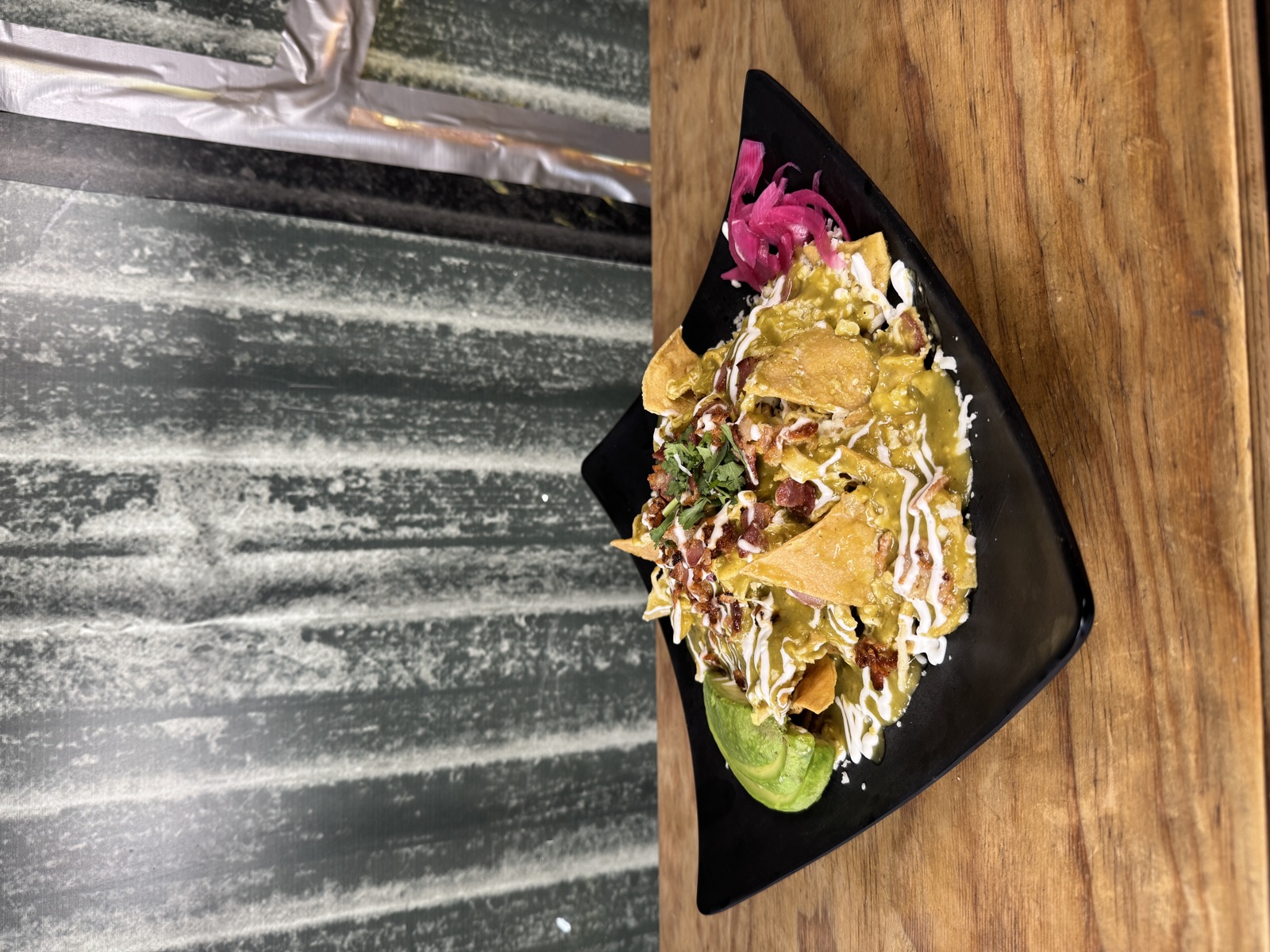 Chillaquiles Chonchos, close-up, Chilaquiles Chidos MTY