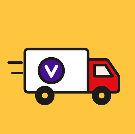 Camioneta de reparto de Vía Sana