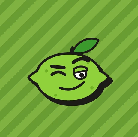 Limón fresco guiñando el ojo